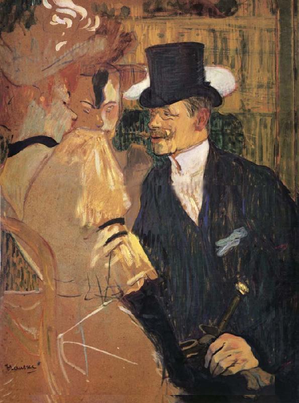 Henri  Toulouse-Lautrec L-Auglais au Moulin-Rouge oil painting picture